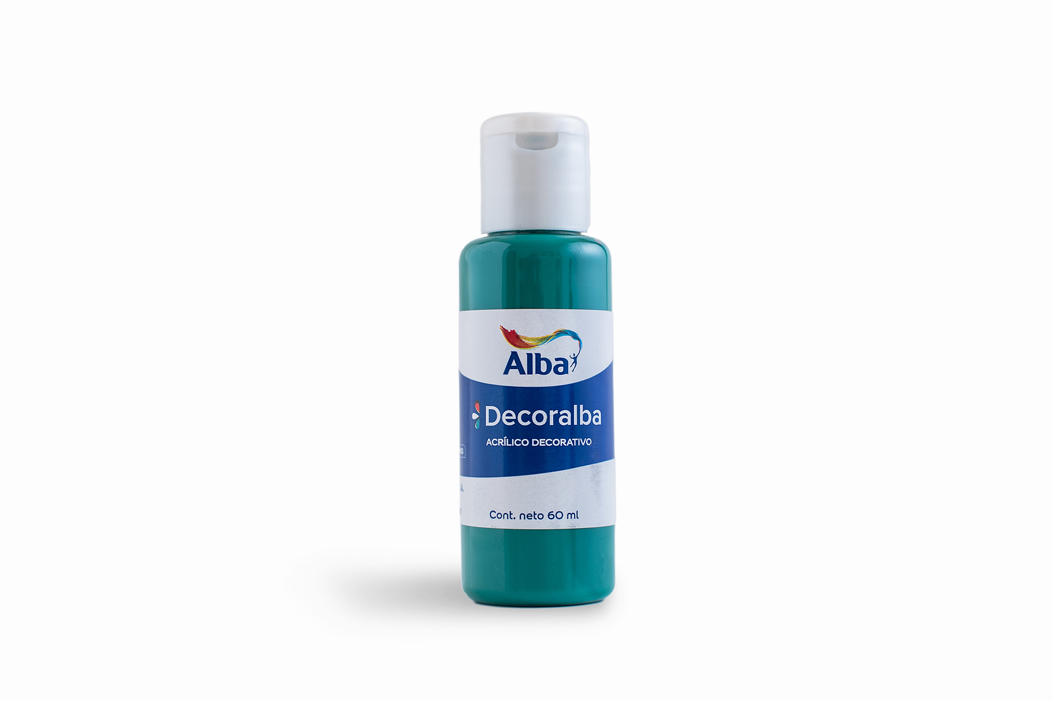 Acrilico decorativo alba 60cc verde esmeralda 456 - 60ML - Alba Artística